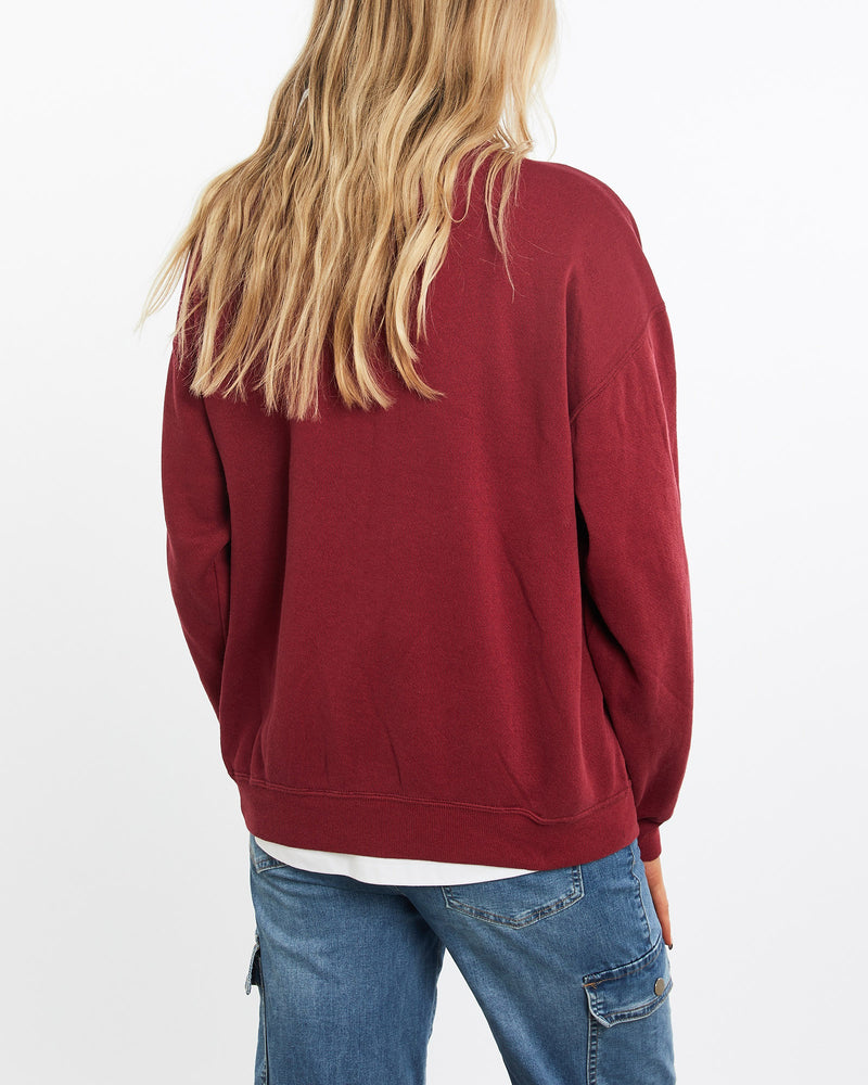 Vintage, 90s, NCAA, Oklahoma, Sooners, Sweatshirt, The Real Deal, size medium, colour Burgundy, newtown, sydney, australia, thrift store, opshop, preloved, secondhand, sustainable, retro, antique, 70s, 80s, 90s, 2000s, 00s, fashion, clothing, streetwear, trendy, garment, style, boutique, store, shop, archive, sale, cheap, best, top, Sweats and hoodies