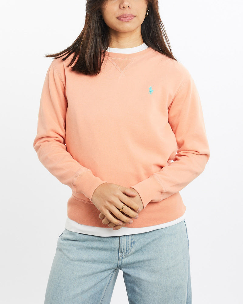 Vintage, Ralph, Lauren, Polo, Sport, Sweatshirt, The Real Deal, size double extra small, colour Orange, newtown, sydney, australia, thrift store, opshop, preloved, secondhand, sustainable, retro, antique, 70s, 80s, 90s, 2000s, 00s, fashion, clothing, streetwear, trendy, garment, style, boutique, store, shop, archive, sale, cheap, best, top, Sweats and hoodies