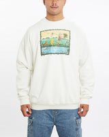 Vintage, 90s, Disney, Winnie, The, Pooh, Sweatshirt, The Real Deal, size extra large, colour White, newtown, sydney, australia, thrift store, opshop, preloved, secondhand, sustainable, retro, antique, 70s, 80s, 90s, 2000s, 00s, fashion, clothing, streetwear, trendy, garment, style, boutique, store, shop, archive, sale, cheap, best, top, Sweats and hoodies