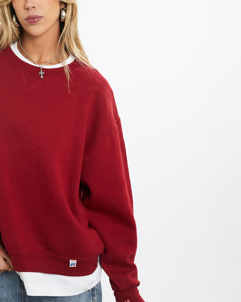 Vintage, 90s, Russell, Athletic, Sweatshirt, The Real Deal, size small, colour Red, newtown, sydney, australia, thrift store, opshop, preloved, secondhand, sustainable, retro, antique, 70s, 80s, 90s, 2000s, 00s, fashion, clothing, streetwear, trendy, garment, style, boutique, store, shop, archive, sale, cheap, best, top, Sweats and hoodies