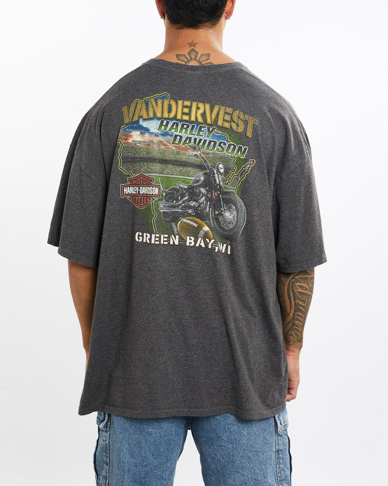 Vintage, Harley, Davidson, Tee, The Real Deal, size extra large, colour Grey, newtown, sydney, australia, thrift store, opshop, preloved, secondhand, sustainable, retro, antique, 70s, 80s, 90s, 2000s, 00s, fashion, clothing, streetwear, trendy, garment, style, boutique, store, shop, archive, sale, cheap, best, top, T-Shirts