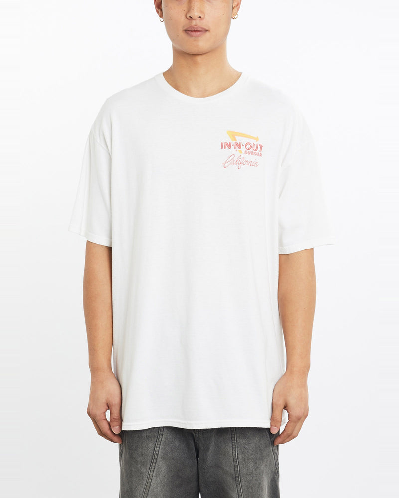 Vintage, In-N-Out, Burger, Tee, The Real Deal, size large, colour White, newtown, sydney, australia, thrift store, opshop, preloved, secondhand, sustainable, retro, antique, 70s, 80s, 90s, 2000s, 00s, fashion, clothing, streetwear, trendy, garment, style, boutique, store, shop, archive, sale, cheap, best, top, T-Shirts