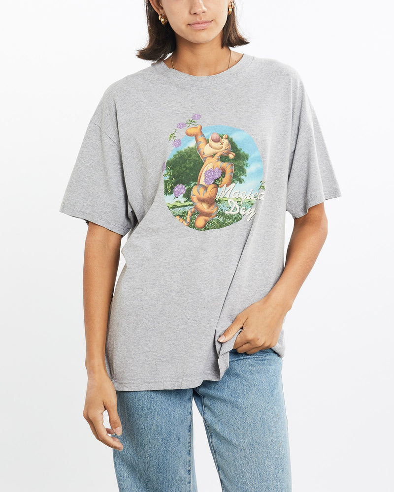 Vintage, Disney, Winnie, The, Pooh, Tigger', Tee, The Real Deal, size small, colour Grey, newtown, sydney, australia, thrift store, opshop, preloved, secondhand, sustainable, retro, antique, 70s, 80s, 90s, 2000s, 00s, fashion, clothing, streetwear, trendy, garment, style, boutique, store, shop, archive, sale, cheap, best, top, T-Shirts