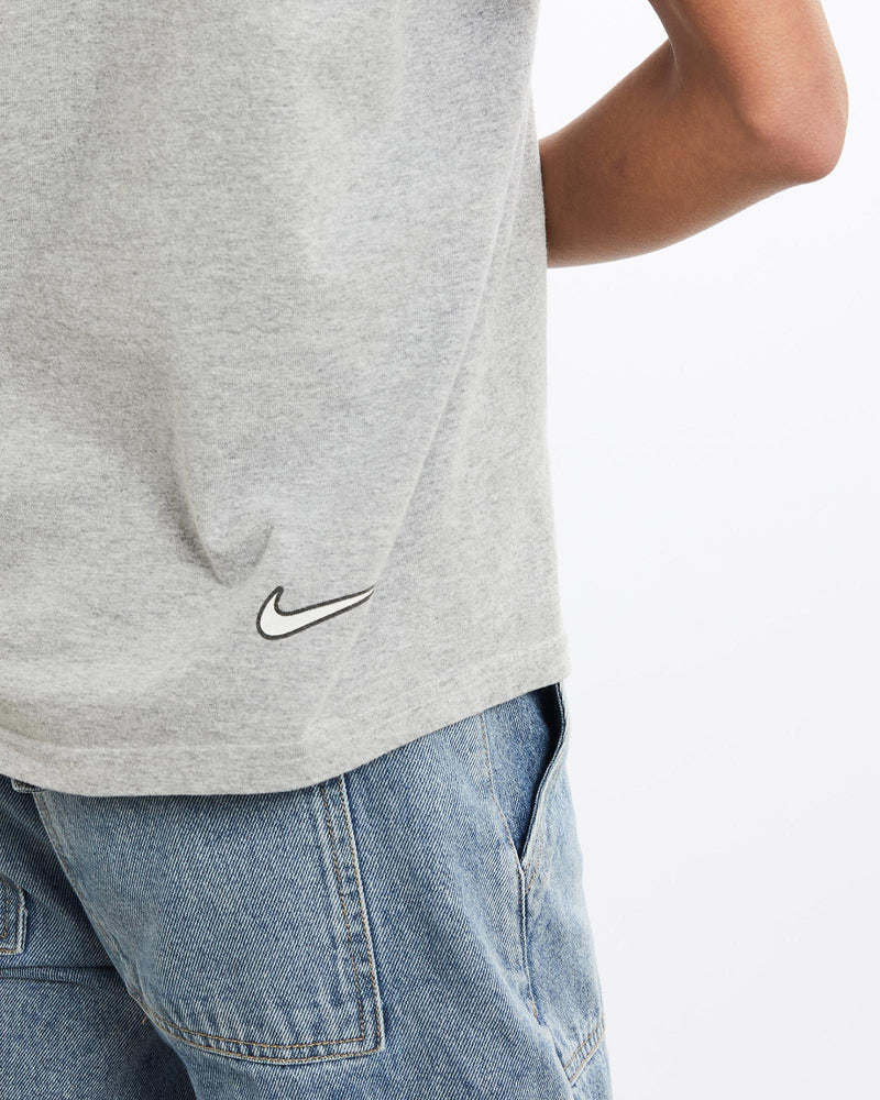 Vintage, 90s, Nike, Tee, The Real Deal, size extra small, colour Grey, newtown, sydney, australia, thrift store, opshop, preloved, secondhand, sustainable, retro, antique, 70s, 80s, 90s, 2000s, 00s, fashion, clothing, streetwear, trendy, garment, style, boutique, store, shop, archive, sale, cheap, best, top, T-Shirts