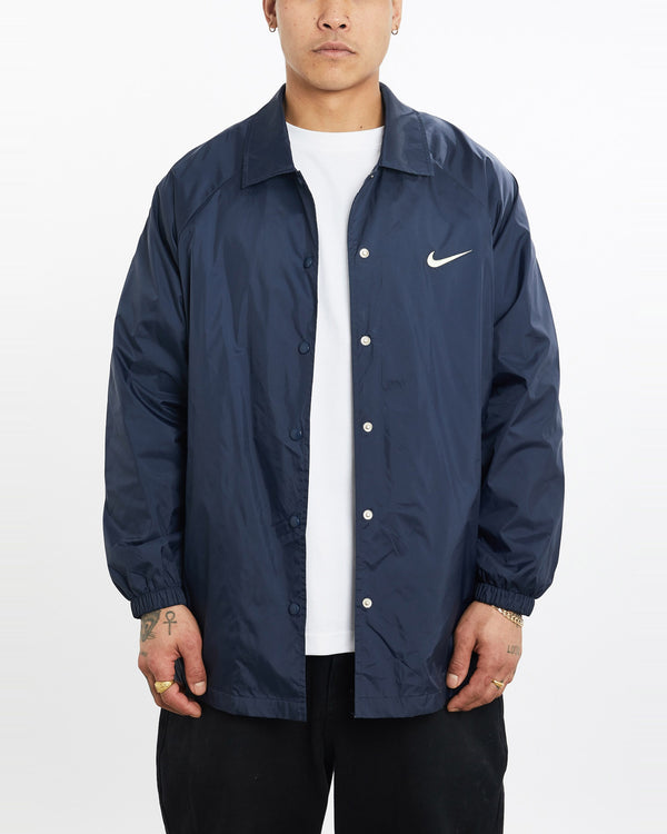 Vintage, 90s, Nike, Coaches, Jacket, The Real Deal, size extra large, colour Navy, newtown, sydney, australia, thrift store, opshop, preloved, secondhand, sustainable, retro, antique, 70s, 80s, 90s, 2000s, 00s, fashion, clothing, streetwear, trendy, garment, style, boutique, store, shop, archive, sale, cheap, best, top, Jackets