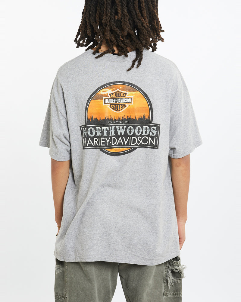 Harley Davidson Tee <br>L , The Real Deal , newtown, sydney, australia, thrift store, opshop, preloved, secondhand, sustainable, retro, antique, 70s, 80s, 90s, 2000s, 00s, fashion, clothing, streetwear, trendy, garment, style, boutique, store, shop, archive, sale, cheap, best, top