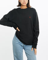 Vintage, Polo, Ralph, Lauren, Thermal, Long, Sleeve, Tee, The Real Deal, size medium, colour Black, newtown, sydney, australia, thrift store, opshop, preloved, secondhand, sustainable, retro, antique, 70s, 80s, 90s, 2000s, 00s, fashion, clothing, streetwear, trendy, garment, style, boutique, store, shop, archive, sale, cheap, best, top, T-Shirts