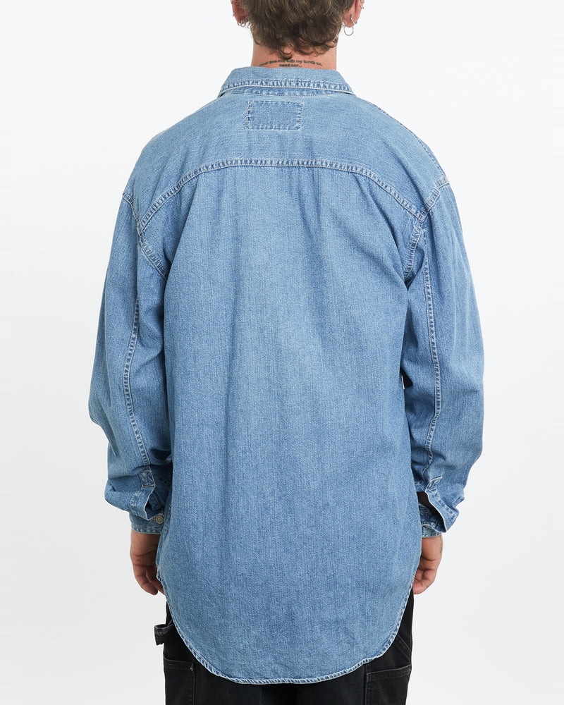 Vintage 90s Levi's Denim Button Up Shirt <br>L , The Real Deal , newtown, sydney, australia, thrift store, opshop, preloved, secondhand, sustainable, retro, antique, 70s, 80s, 90s, 2000s, 00s, fashion, clothing, streetwear, trendy, garment, style, boutique, store, shop, archive, sale, cheap, best, top