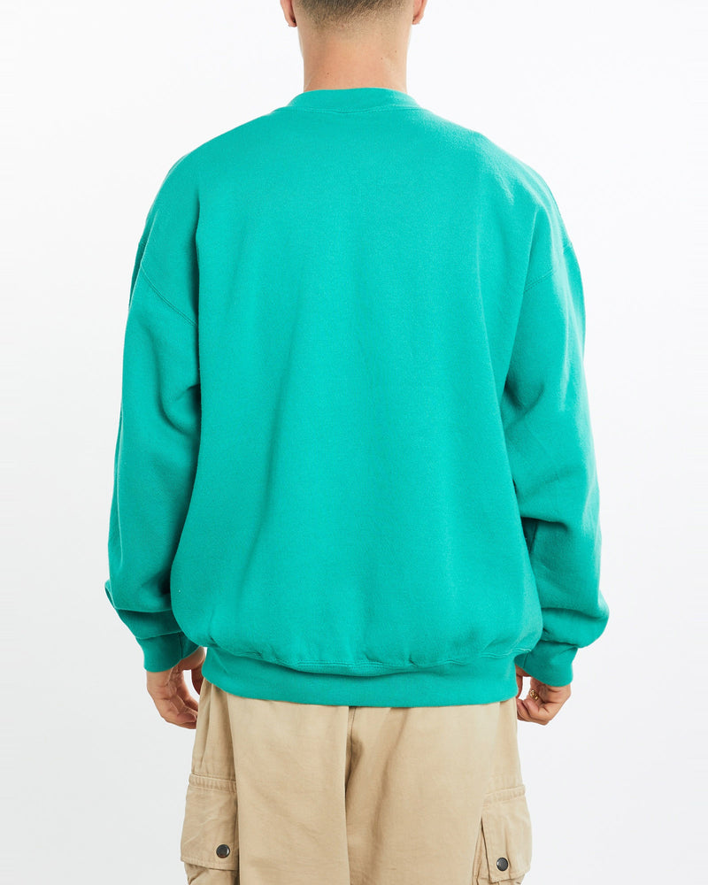 Vintage, 90s, Atlantic, City, New, Jersey, Sweatshirt, The Real Deal, size large, colour Green, newtown, sydney, australia, thrift store, opshop, preloved, secondhand, sustainable, retro, antique, 70s, 80s, 90s, 2000s, 00s, fashion, clothing, streetwear, trendy, garment, style, boutique, store, shop, archive, sale, cheap, best, top, Sweats and hoodies