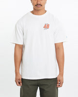 Vintage, 90s, Stacy, Compton, Racing, Tee, The Real Deal, size large, colour White, newtown, sydney, australia, thrift store, opshop, preloved, secondhand, sustainable, retro, antique, 70s, 80s, 90s, 2000s, 00s, fashion, clothing, streetwear, trendy, garment, style, boutique, store, shop, archive, sale, cheap, best, top, T-Shirts