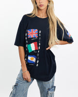 Vintage, 1994, FIFA, World, Cup, Tee, The Real Deal, size medium, colour Navy, newtown, sydney, australia, thrift store, opshop, preloved, secondhand, sustainable, retro, antique, 70s, 80s, 90s, 2000s, 00s, fashion, clothing, streetwear, trendy, garment, style, boutique, store, shop, archive, sale, cheap, best, top, T-Shirts