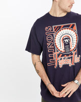 Vintage, 90s, NCAA, University, of, Illinois, Fighting, Illini, Tee, The Real Deal, size extra large, colour Navy, newtown, sydney, australia, thrift store, opshop, preloved, secondhand, sustainable, retro, antique, 70s, 80s, 90s, 2000s, 00s, fashion, clothing, streetwear, trendy, garment, style, boutique, store, shop, archive, sale, cheap, best, top, T-Shirts