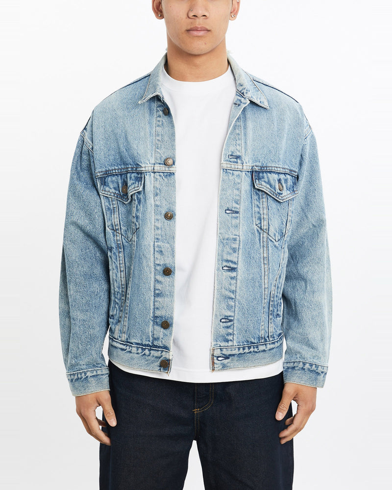 Vintage, Levi's, Denim, Jacket, The Real Deal, size large, colour Blue, newtown, sydney, australia, thrift store, opshop, preloved, secondhand, sustainable, retro, antique, 70s, 80s, 90s, 2000s, 00s, fashion, clothing, streetwear, trendy, garment, style, boutique, store, shop, archive, sale, cheap, best, top, Jackets