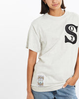 Vintage, 90s, MLB, Chicago, White, Sox, Tee, The Real Deal, size small, colour Grey, newtown, sydney, australia, thrift store, opshop, preloved, secondhand, sustainable, retro, antique, 70s, 80s, 90s, 2000s, 00s, fashion, clothing, streetwear, trendy, garment, style, boutique, store, shop, archive, sale, cheap, best, top, T-Shirts