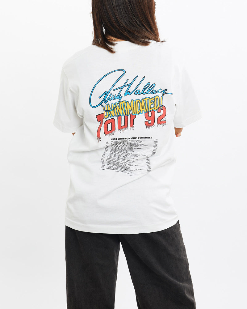 Vintage, 1992, Rusty, Wallace, Racing, Tee, The Real Deal, size extra small, colour Black, newtown, sydney, australia, thrift store, opshop, preloved, secondhand, sustainable, retro, antique, 70s, 80s, 90s, 2000s, 00s, fashion, clothing, streetwear, trendy, garment, style, boutique, store, shop, archive, sale, cheap, best, top, T-Shirts