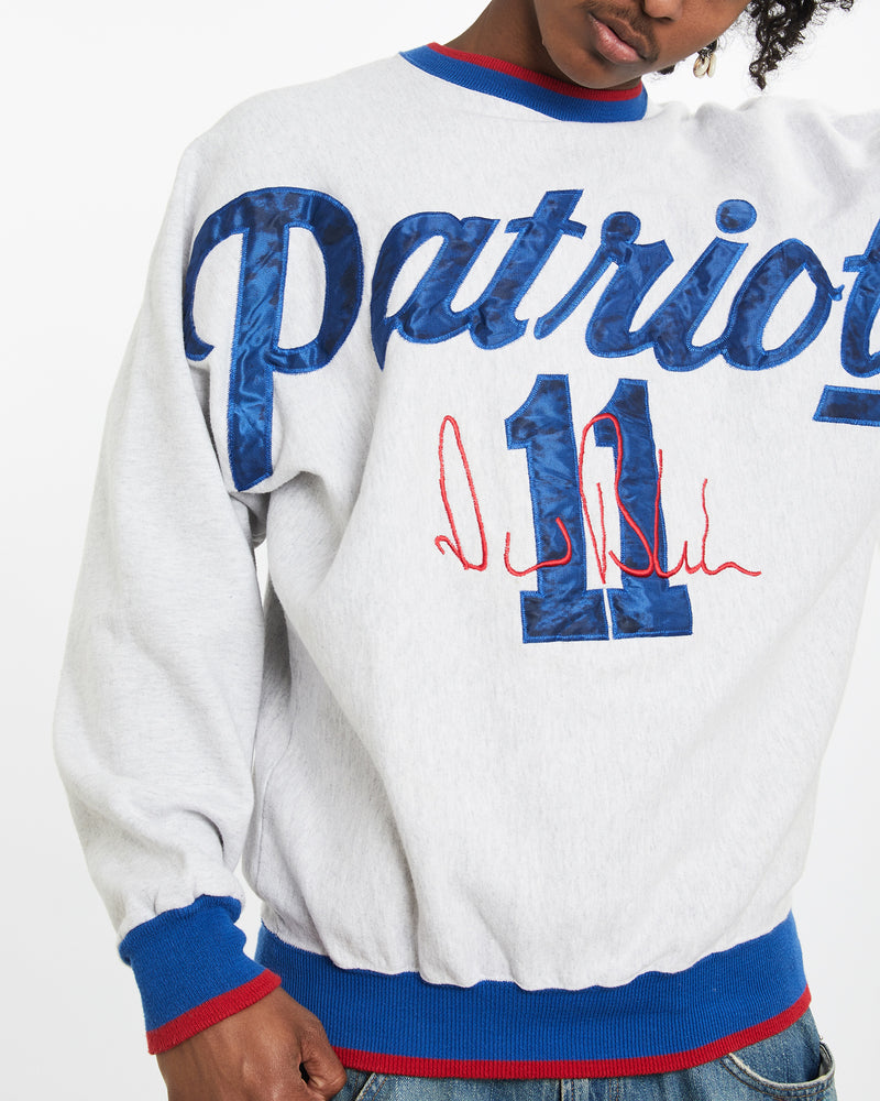 Vintage 90s NFL New England Patriots Sweatshirt <br>L , The Real Deal , newtown, sydney, australia, thrift store, opshop, preloved, secondhand, sustainable, retro, antique, 70s, 80s, 90s, 2000s, 00s, fashion, clothing, streetwear, trendy, garment, style, boutique, store, shop, archive, sale, cheap, best, top