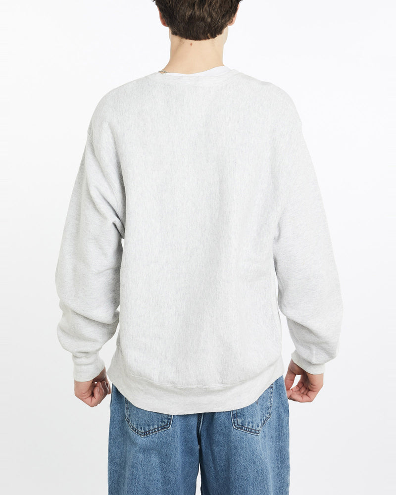 Vintage, 90s, Lee, Blank, Heavyweight, Sweatshirt, The Real Deal, size extra large, colour Grey, newtown, sydney, australia, thrift store, opshop, preloved, secondhand, sustainable, retro, antique, 70s, 80s, 90s, 2000s, 00s, fashion, clothing, streetwear, trendy, garment, style, boutique, store, shop, archive, sale, cheap, best, top, Sweats and hoodies