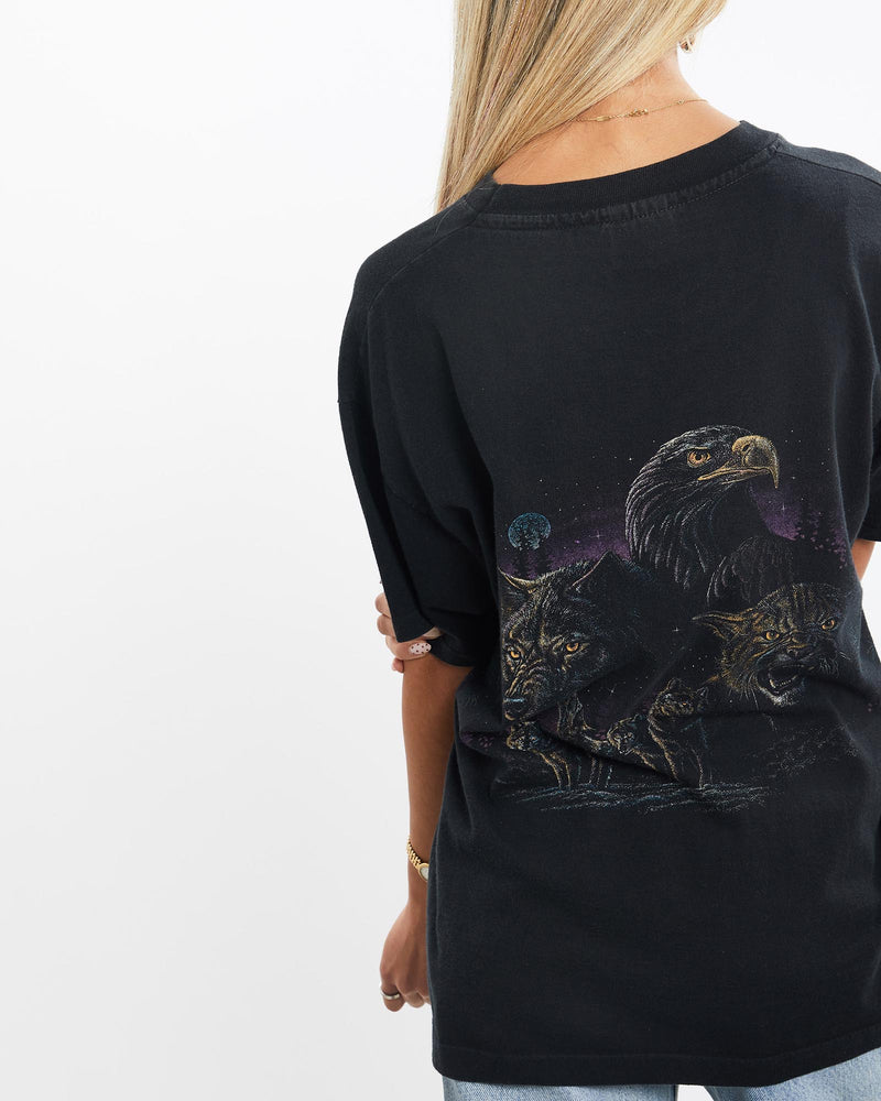 Vintage, 90s, Wildlife, Tee, The Real Deal, size small, colour Black, newtown, sydney, australia, thrift store, opshop, preloved, secondhand, sustainable, retro, antique, 70s, 80s, 90s, 2000s, 00s, fashion, clothing, streetwear, trendy, garment, style, boutique, store, shop, archive, sale, cheap, best, top, T-Shirts