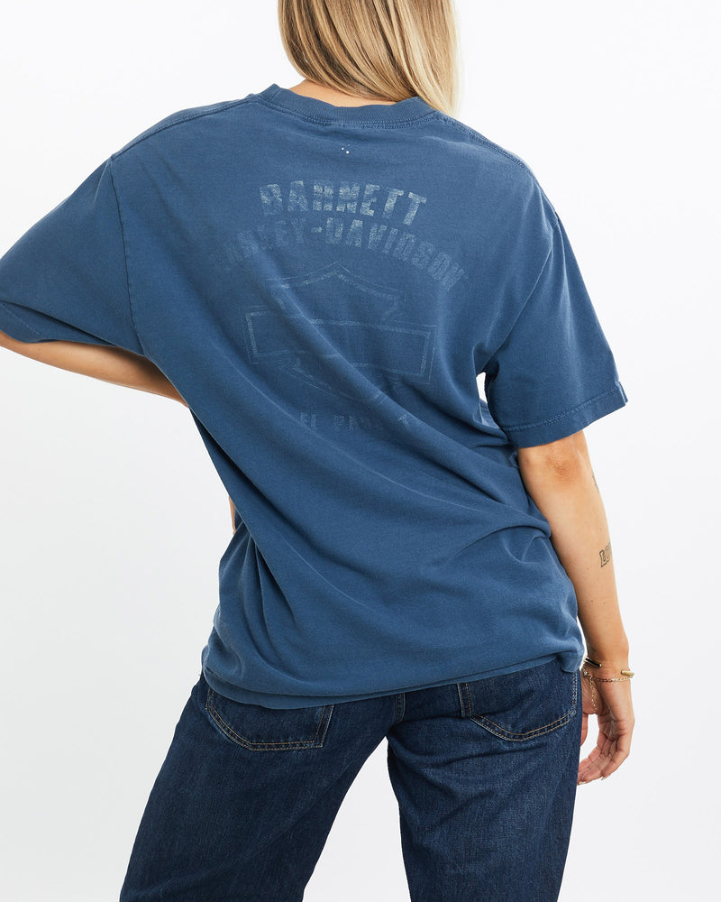 Vintage, Harley, Davidson, Tee, The Real Deal, size medium, colour Navy, newtown, sydney, australia, thrift store, opshop, preloved, secondhand, sustainable, retro, antique, 70s, 80s, 90s, 2000s, 00s, fashion, clothing, streetwear, trendy, garment, style, boutique, store, shop, archive, sale, cheap, best, top, T-Shirts