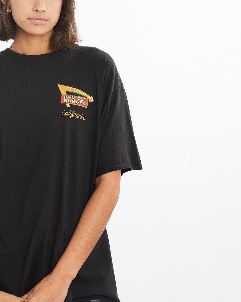 Vintage, In-N-Out, Burger, Tee, The Real Deal, size medium, colour Black, newtown, sydney, australia, thrift store, opshop, preloved, secondhand, sustainable, retro, antique, 70s, 80s, 90s, 2000s, 00s, fashion, clothing, streetwear, trendy, garment, style, boutique, store, shop, archive, sale, cheap, best, top, T-Shirts