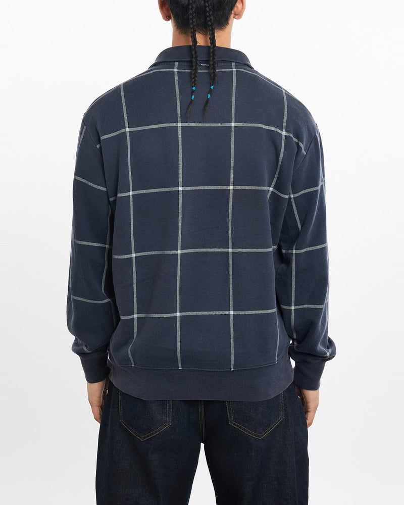 Vintage, Nautica, Quarter, Zip, Sweatshirt, The Real Deal, size medium, colour Navy, newtown, sydney, australia, thrift store, opshop, preloved, secondhand, sustainable, retro, antique, 70s, 80s, 90s, 2000s, 00s, fashion, clothing, streetwear, trendy, garment, style, boutique, store, shop, archive, sale, cheap, best, top, Sweats and hoodies