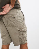 Vintage, Wrangler, Cargo, Shorts, The Real Deal, size 35", colour Brown, newtown, sydney, australia, thrift store, opshop, preloved, secondhand, sustainable, retro, antique, 70s, 80s, 90s, 2000s, 00s, fashion, clothing, streetwear, trendy, garment, style, boutique, store, shop, archive, sale, cheap, best, top, Shorts