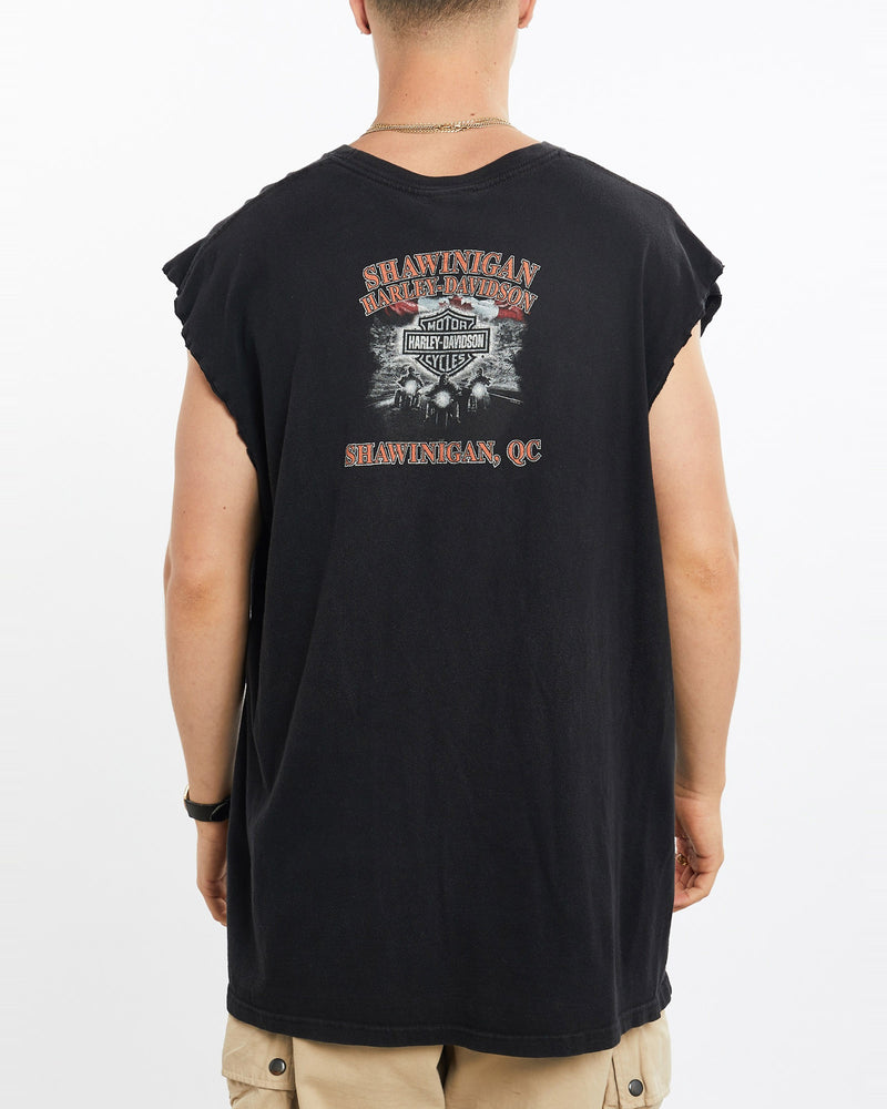 Vintage, Harley, Davidson, Tank, The Real Deal, size extra large, colour Black, newtown, sydney, australia, thrift store, opshop, preloved, secondhand, sustainable, retro, antique, 70s, 80s, 90s, 2000s, 00s, fashion, clothing, streetwear, trendy, garment, style, boutique, store, shop, archive, sale, cheap, best, top, T-Shirts