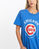 Vintage, 1991, MLB, Chicago, Cubs, Tee, The Real Deal, size medium, colour Blue, newtown, sydney, australia, thrift store, opshop, preloved, secondhand, sustainable, retro, antique, 70s, 80s, 90s, 2000s, 00s, fashion, clothing, streetwear, trendy, garment, style, boutique, store, shop, archive, sale, cheap, best, top, T-Shirts