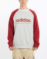 Vintage, Adidas, Sweatshirt, The Real Deal, size large, colour Grey, newtown, sydney, australia, thrift store, opshop, preloved, secondhand, sustainable, retro, antique, 70s, 80s, 90s, 2000s, 00s, fashion, clothing, streetwear, trendy, garment, style, boutique, store, shop, archive, sale, cheap, best, top, Sweats and hoodies