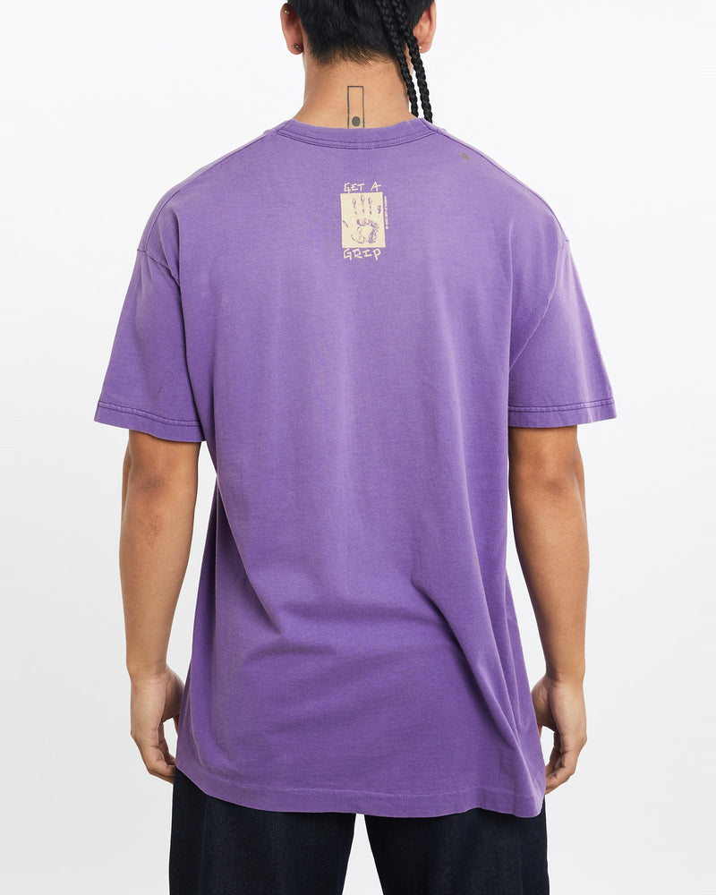 Vintage, 90s, Healthier, World, Tee, The Real Deal, size large, colour Purple, newtown, sydney, australia, thrift store, opshop, preloved, secondhand, sustainable, retro, antique, 70s, 80s, 90s, 2000s, 00s, fashion, clothing, streetwear, trendy, garment, style, boutique, store, shop, archive, sale, cheap, best, top, T-Shirts
