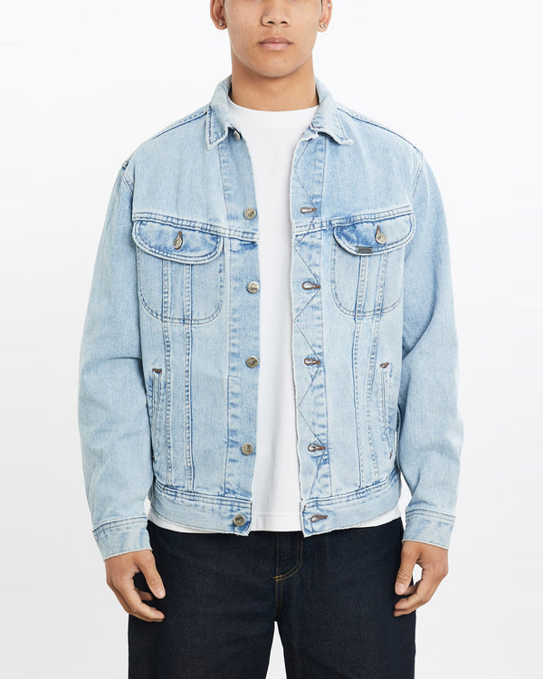 Vintage, Lee, Denim, Jacket, The Real Deal, size large, colour Blue, newtown, sydney, australia, thrift store, opshop, preloved, secondhand, sustainable, retro, antique, 70s, 80s, 90s, 2000s, 00s, fashion, clothing, streetwear, trendy, garment, style, boutique, store, shop, archive, sale, cheap, best, top, Jackets