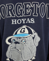 Vintage, 90s, NCAA, Georgetown, Hoyas, Sweatshirt, The Real Deal, size large, colour Navy, newtown, sydney, australia, thrift store, opshop, preloved, secondhand, sustainable, retro, antique, 70s, 80s, 90s, 2000s, 00s, fashion, clothing, streetwear, trendy, garment, style, boutique, store, shop, archive, sale, cheap, best, top, Sweats and hoodies