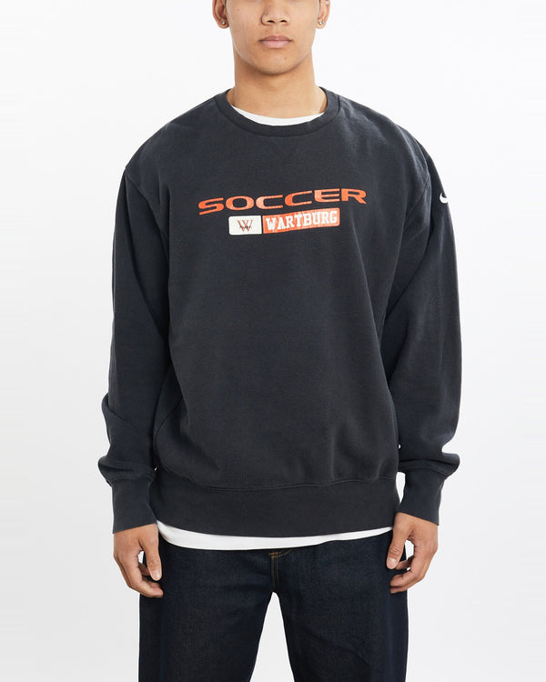 Vintage, Nike, Wartburg, Knights, Soccer, Sweatshirt, The Real Deal, size large, colour Black, newtown, sydney, australia, thrift store, opshop, preloved, secondhand, sustainable, retro, antique, 70s, 80s, 90s, 2000s, 00s, fashion, clothing, streetwear, trendy, garment, style, boutique, store, shop, archive, sale, cheap, best, top, Sweats and hoodies