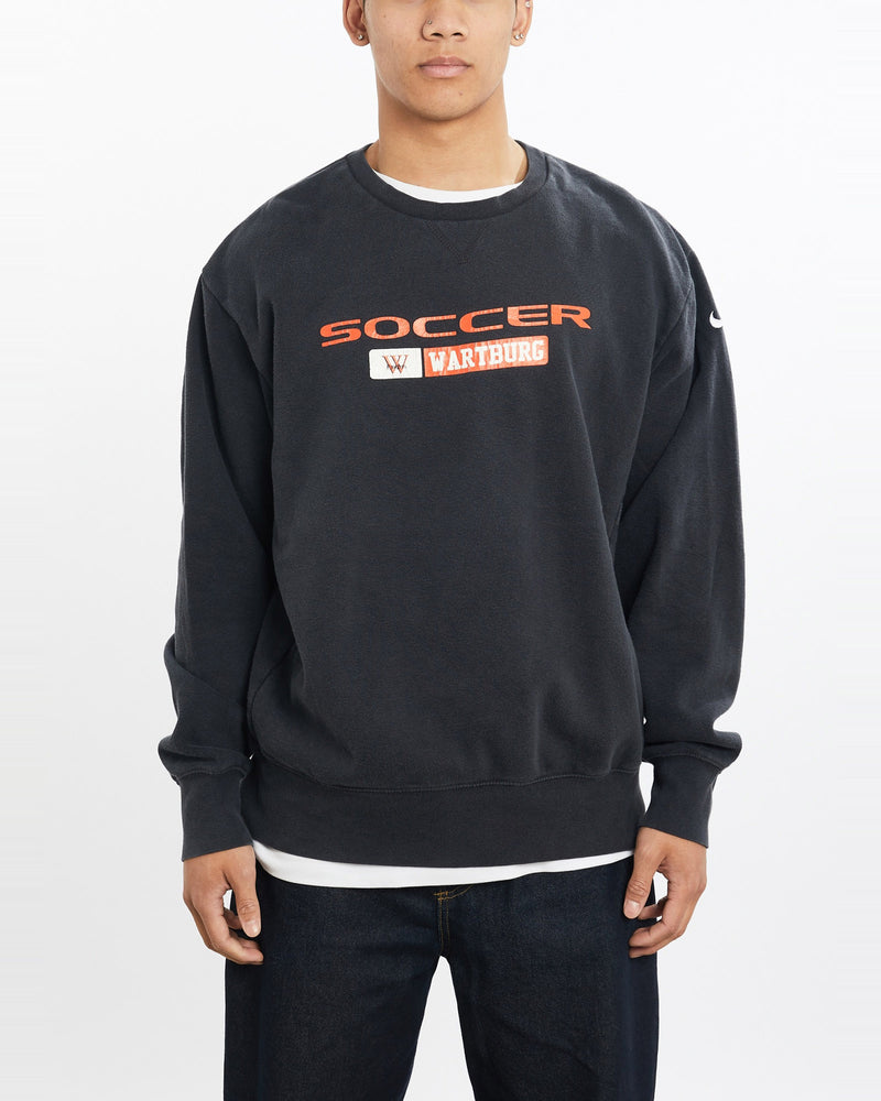 Vintage, Nike, Wartburg, Knights, Soccer, Sweatshirt, The Real Deal, size large, colour Black, newtown, sydney, australia, thrift store, opshop, preloved, secondhand, sustainable, retro, antique, 70s, 80s, 90s, 2000s, 00s, fashion, clothing, streetwear, trendy, garment, style, boutique, store, shop, archive, sale, cheap, best, top, Sweats and hoodies