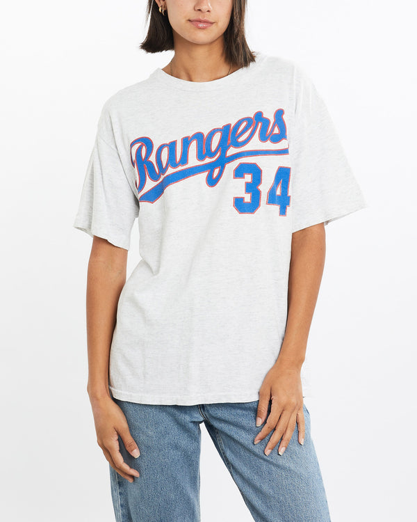 Vintage, 90s, MLB, Texas, Rangers, Tee, The Real Deal, size small, colour Grey, newtown, sydney, australia, thrift store, opshop, preloved, secondhand, sustainable, retro, antique, 70s, 80s, 90s, 2000s, 00s, fashion, clothing, streetwear, trendy, garment, style, boutique, store, shop, archive, sale, cheap, best, top, T-Shirts