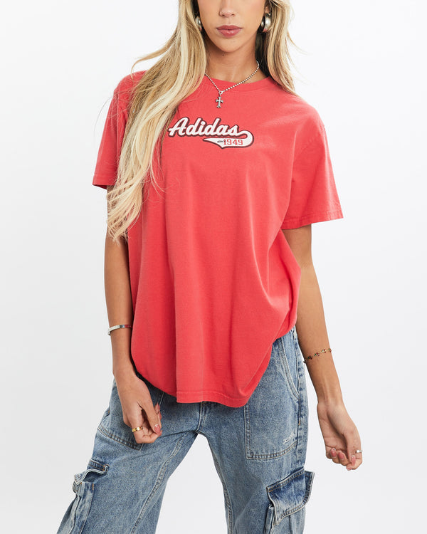 Vintage, Adidas, Tee, The Real Deal, size small, colour Red, newtown, sydney, australia, thrift store, opshop, preloved, secondhand, sustainable, retro, antique, 70s, 80s, 90s, 2000s, 00s, fashion, clothing, streetwear, trendy, garment, style, boutique, store, shop, archive, sale, cheap, best, top, T-Shirts