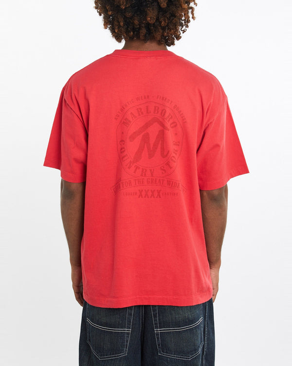 Vintage, 90s, Marlboro, Country, Store, Tee, The Real Deal, size large, colour Red, newtown, sydney, australia, thrift store, opshop, preloved, secondhand, sustainable, retro, antique, 70s, 80s, 90s, 2000s, 00s, fashion, clothing, streetwear, trendy, garment, style, boutique, store, shop, archive, sale, cheap, best, top, T-Shirts