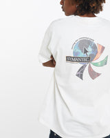 Vintage, Symantec, Tech, Tee, The Real Deal, size large, colour White, newtown, sydney, australia, thrift store, opshop, preloved, secondhand, sustainable, retro, antique, 70s, 80s, 90s, 2000s, 00s, fashion, clothing, streetwear, trendy, garment, style, boutique, store, shop, archive, sale, cheap, best, top, T-Shirts