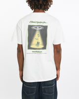 Vintage, Hitachi, Tech, Tee, The Real Deal, size large, colour White, newtown, sydney, australia, thrift store, opshop, preloved, secondhand, sustainable, retro, antique, 70s, 80s, 90s, 2000s, 00s, fashion, clothing, streetwear, trendy, garment, style, boutique, store, shop, archive, sale, cheap, best, top, T-Shirts