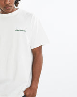 Vintage, Hitachi, Tech, Tee, The Real Deal, size large, colour White, newtown, sydney, australia, thrift store, opshop, preloved, secondhand, sustainable, retro, antique, 70s, 80s, 90s, 2000s, 00s, fashion, clothing, streetwear, trendy, garment, style, boutique, store, shop, archive, sale, cheap, best, top, T-Shirts