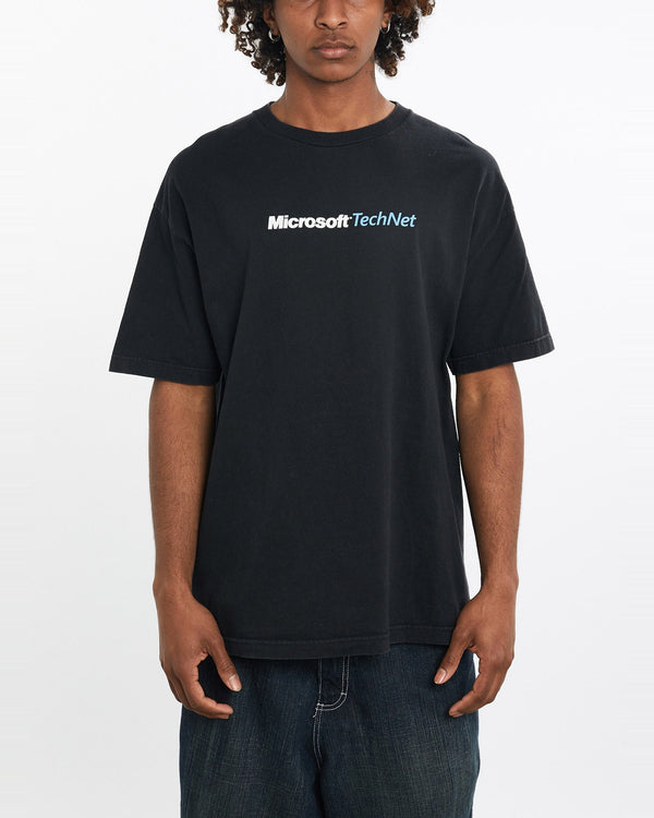 Vintage, 2005, Microsoft, TechNet, Tech, Tee, The Real Deal, size large, colour Black, newtown, sydney, australia, thrift store, opshop, preloved, secondhand, sustainable, retro, antique, 70s, 80s, 90s, 2000s, 00s, fashion, clothing, streetwear, trendy, garment, style, boutique, store, shop, archive, sale, cheap, best, top, T-Shirts