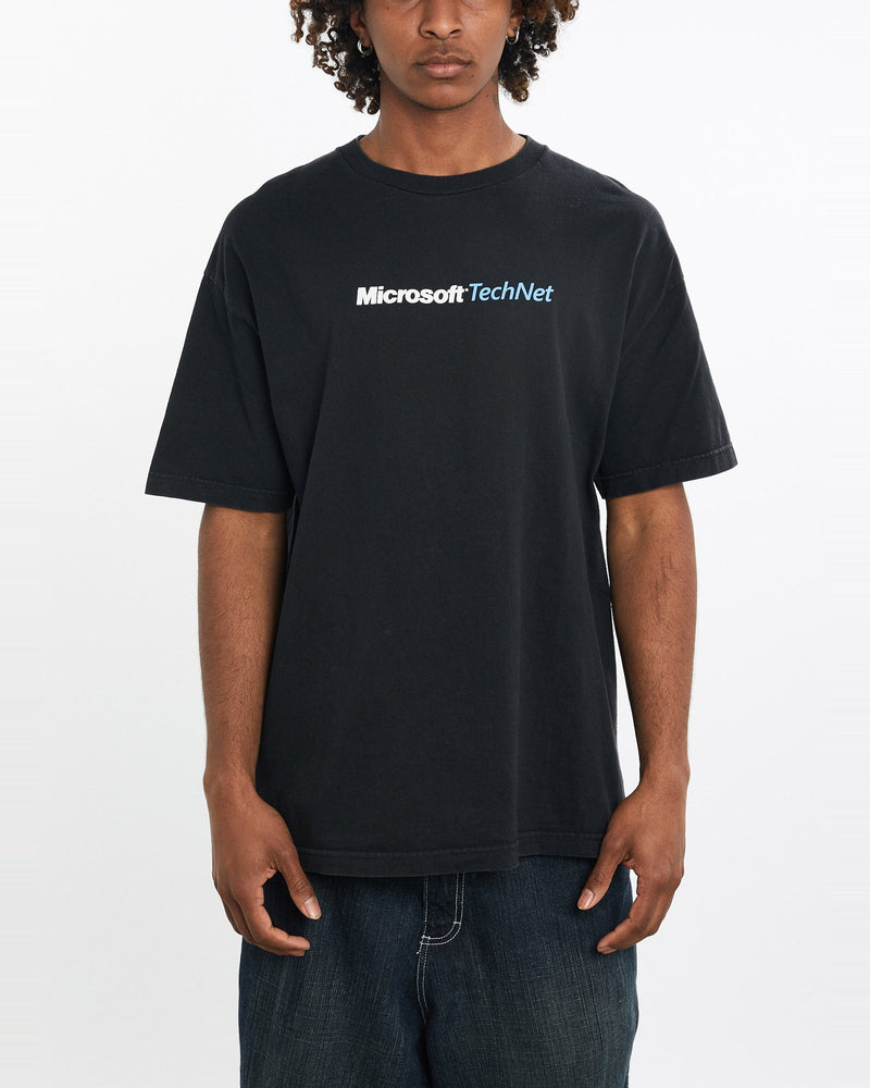 Vintage, 2005, Microsoft, TechNet, Tech, Tee, The Real Deal, size large, colour Black, newtown, sydney, australia, thrift store, opshop, preloved, secondhand, sustainable, retro, antique, 70s, 80s, 90s, 2000s, 00s, fashion, clothing, streetwear, trendy, garment, style, boutique, store, shop, archive, sale, cheap, best, top, T-Shirts