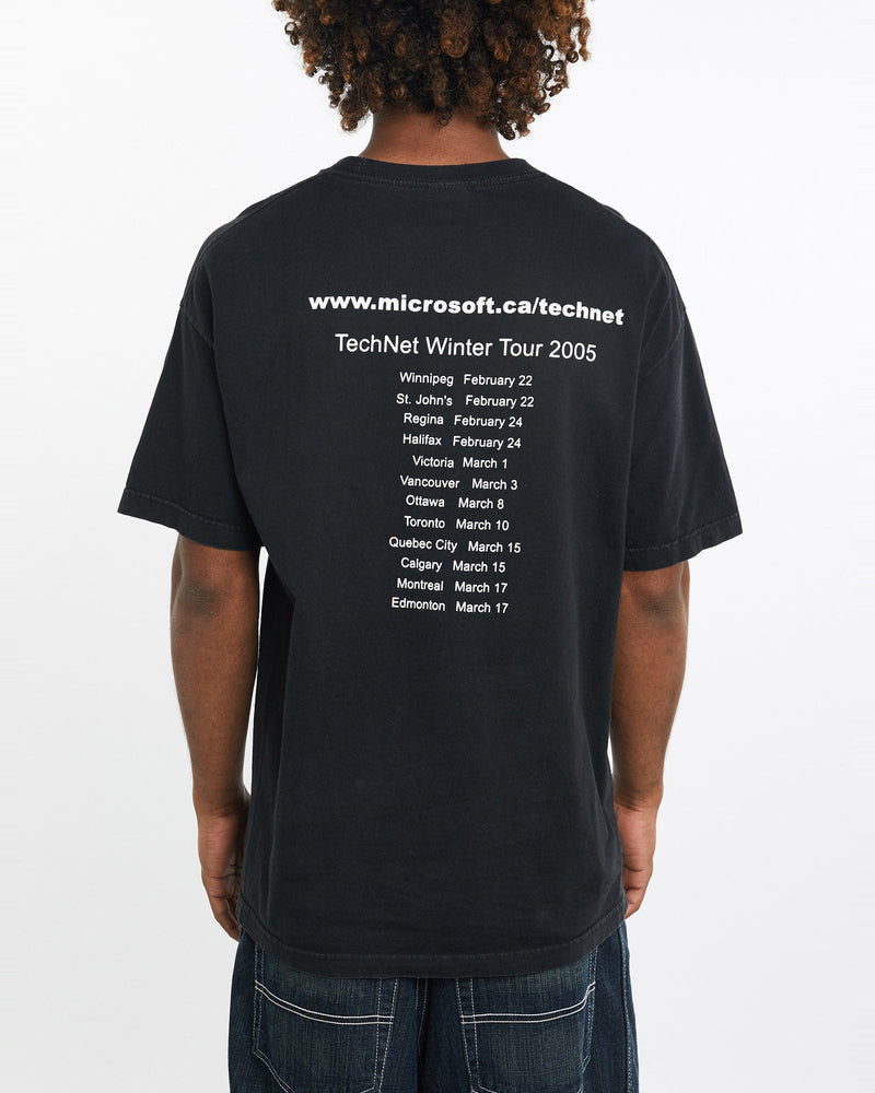 Vintage, 2005, Microsoft, TechNet, Tech, Tee, The Real Deal, size large, colour Black, newtown, sydney, australia, thrift store, opshop, preloved, secondhand, sustainable, retro, antique, 70s, 80s, 90s, 2000s, 00s, fashion, clothing, streetwear, trendy, garment, style, boutique, store, shop, archive, sale, cheap, best, top, T-Shirts