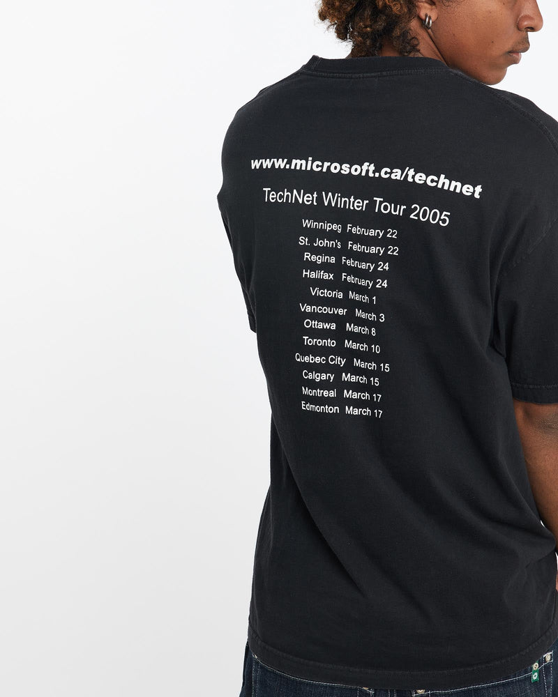 Vintage, 2005, Microsoft, TechNet, Tech, Tee, The Real Deal, size large, colour Black, newtown, sydney, australia, thrift store, opshop, preloved, secondhand, sustainable, retro, antique, 70s, 80s, 90s, 2000s, 00s, fashion, clothing, streetwear, trendy, garment, style, boutique, store, shop, archive, sale, cheap, best, top, T-Shirts