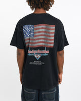 Vintage, 90s, Harley, Davidson, Cafe, Tee, The Real Deal, size large, colour Black, newtown, sydney, australia, thrift store, opshop, preloved, secondhand, sustainable, retro, antique, 70s, 80s, 90s, 2000s, 00s, fashion, clothing, streetwear, trendy, garment, style, boutique, store, shop, archive, sale, cheap, best, top, T-Shirts