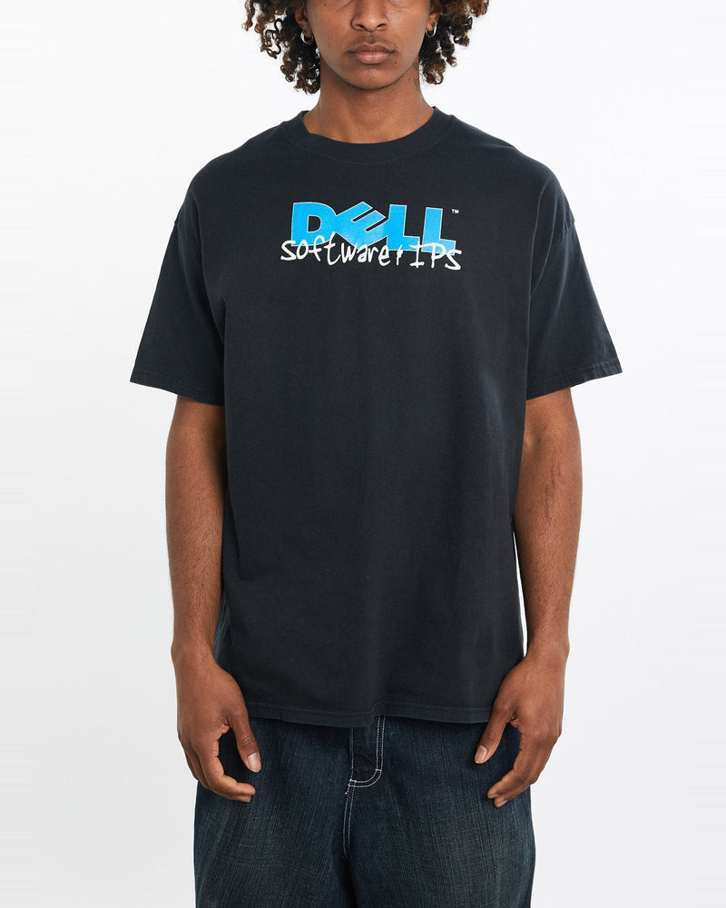 Vintage, Dell, Tech, Tee, The Real Deal, size large, colour Black, newtown, sydney, australia, thrift store, opshop, preloved, secondhand, sustainable, retro, antique, 70s, 80s, 90s, 2000s, 00s, fashion, clothing, streetwear, trendy, garment, style, boutique, store, shop, archive, sale, cheap, best, top, T-Shirts