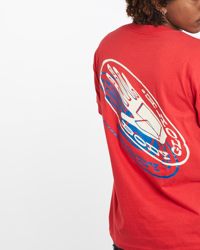 Vintage, 1991, Body, Glove, Tee, The Real Deal, size large, colour Red, newtown, sydney, australia, thrift store, opshop, preloved, secondhand, sustainable, retro, antique, 70s, 80s, 90s, 2000s, 00s, fashion, clothing, streetwear, trendy, garment, style, boutique, store, shop, archive, sale, cheap, best, top, T-Shirts