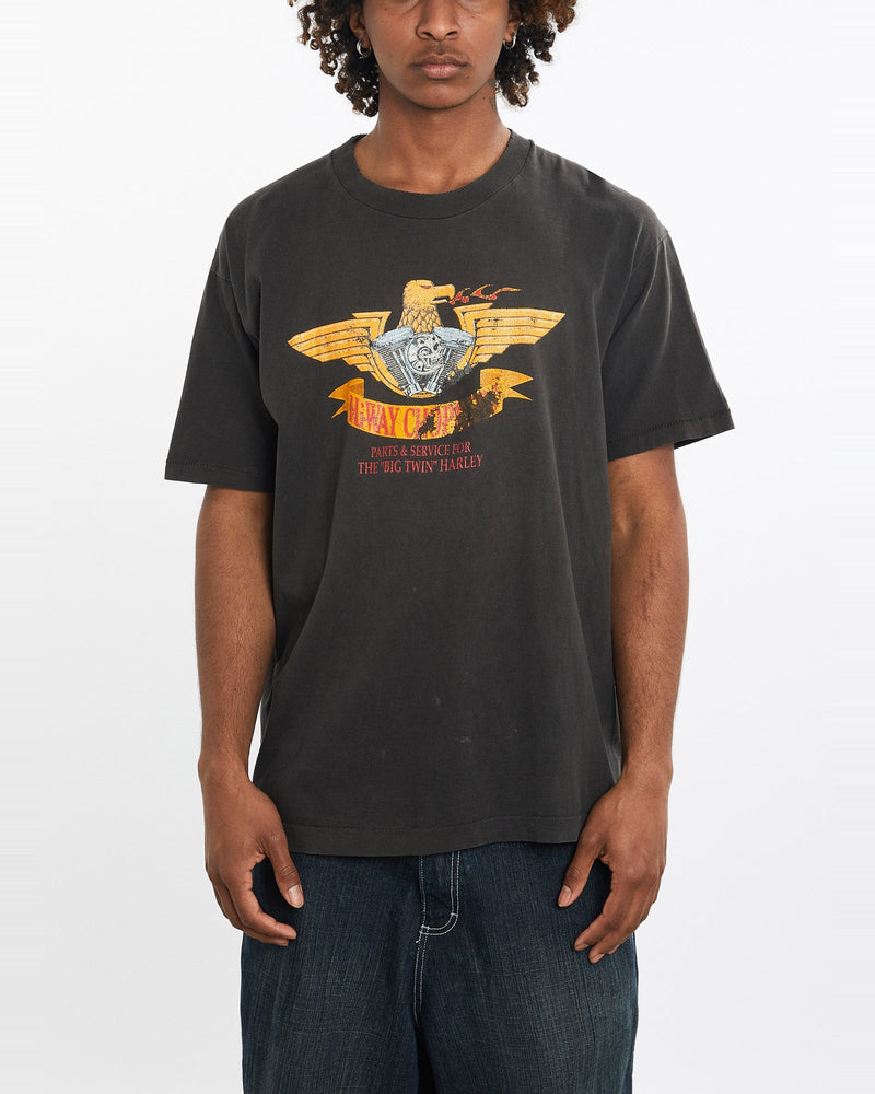 Vintage, 90s, Hi-Way, Choppers, Motorcycle, Tee, The Real Deal, size large, colour Black, newtown, sydney, australia, thrift store, opshop, preloved, secondhand, sustainable, retro, antique, 70s, 80s, 90s, 2000s, 00s, fashion, clothing, streetwear, trendy, garment, style, boutique, store, shop, archive, sale, cheap, best, top, T-Shirts