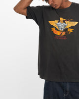 Vintage, 90s, Hi-Way, Choppers, Motorcycle, Tee, The Real Deal, size large, colour Black, newtown, sydney, australia, thrift store, opshop, preloved, secondhand, sustainable, retro, antique, 70s, 80s, 90s, 2000s, 00s, fashion, clothing, streetwear, trendy, garment, style, boutique, store, shop, archive, sale, cheap, best, top, T-Shirts