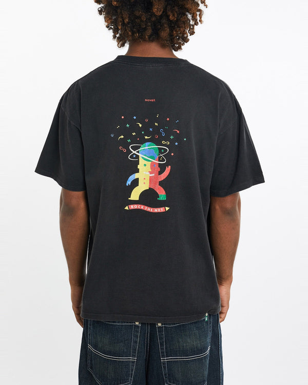 Vintage, 1997, Novell, Tech, Tee, The Real Deal, size large, colour Black, newtown, sydney, australia, thrift store, opshop, preloved, secondhand, sustainable, retro, antique, 70s, 80s, 90s, 2000s, 00s, fashion, clothing, streetwear, trendy, garment, style, boutique, store, shop, archive, sale, cheap, best, top, T-Shirts